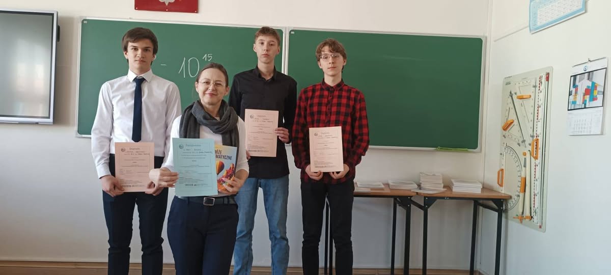 Nasi uczniowie na XVIII Międzyszkolnym Turnieju Matematycznym \\\